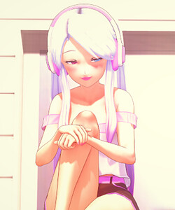 Girl with Headphones