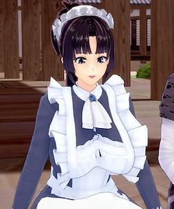 Süßes Dienstmädchen