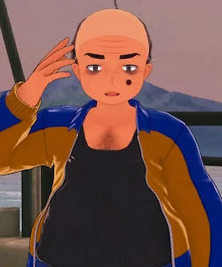 Glatzköpfiger Söldner