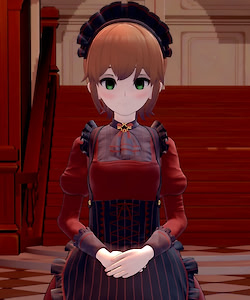 Besorgtes, Stilvolles Dienstmädchen