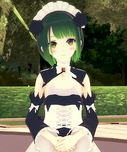 Süßes Dienstmädchen