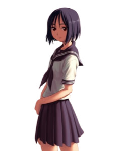 Railroad crossing girl