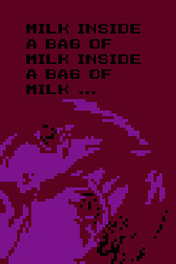 Milk inside a bag of milk inside a bag of milk