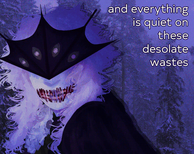 and everything is quiet on these desolate wastes