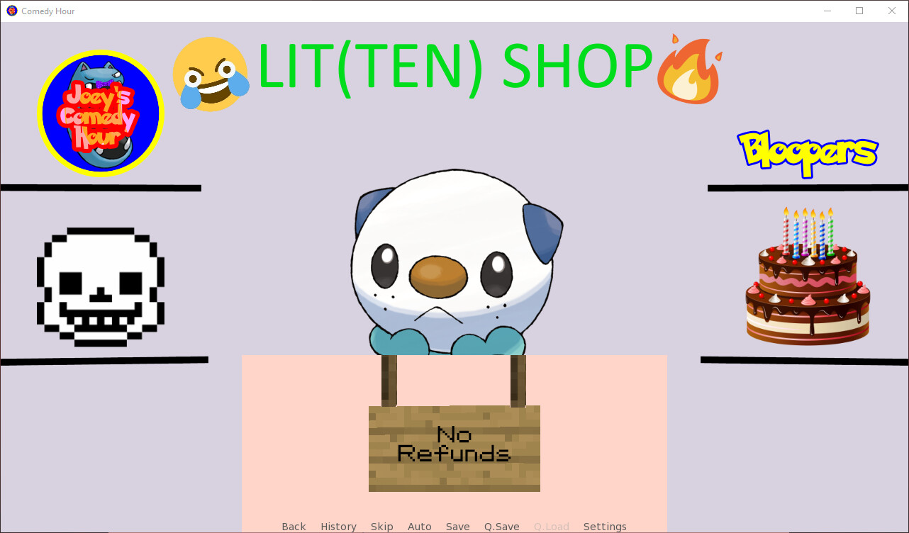 Mudkip's Dating Simulator: Comedy Hour