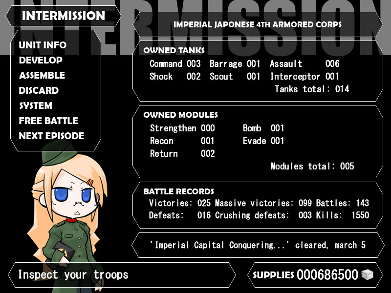 토츠게키! 인간전차 =War of the Human Tanks=