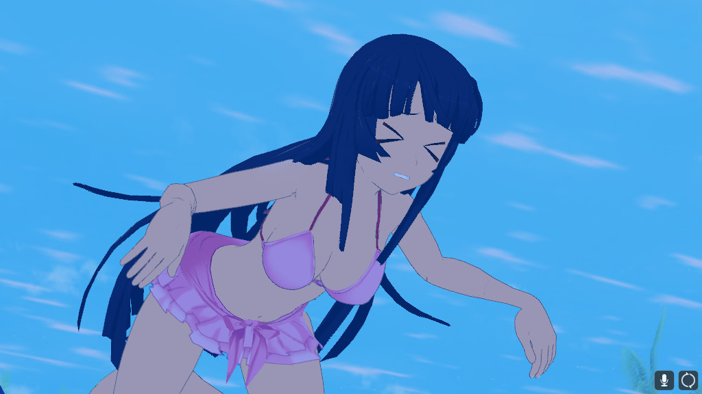 커스텀 여자아이 푸르푸르 풀