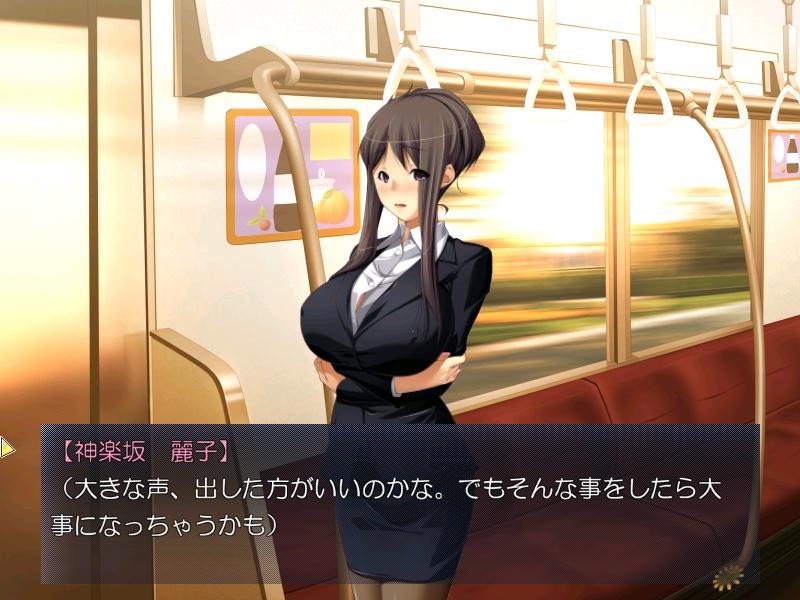 파렴치한 트레인 ~통근 쾌감 열차에서 절정에 달하는 OL, 카구라자카 레이코