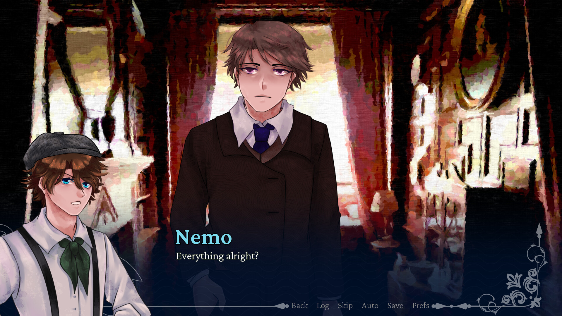 Crimson Waves on the Emerald Sea