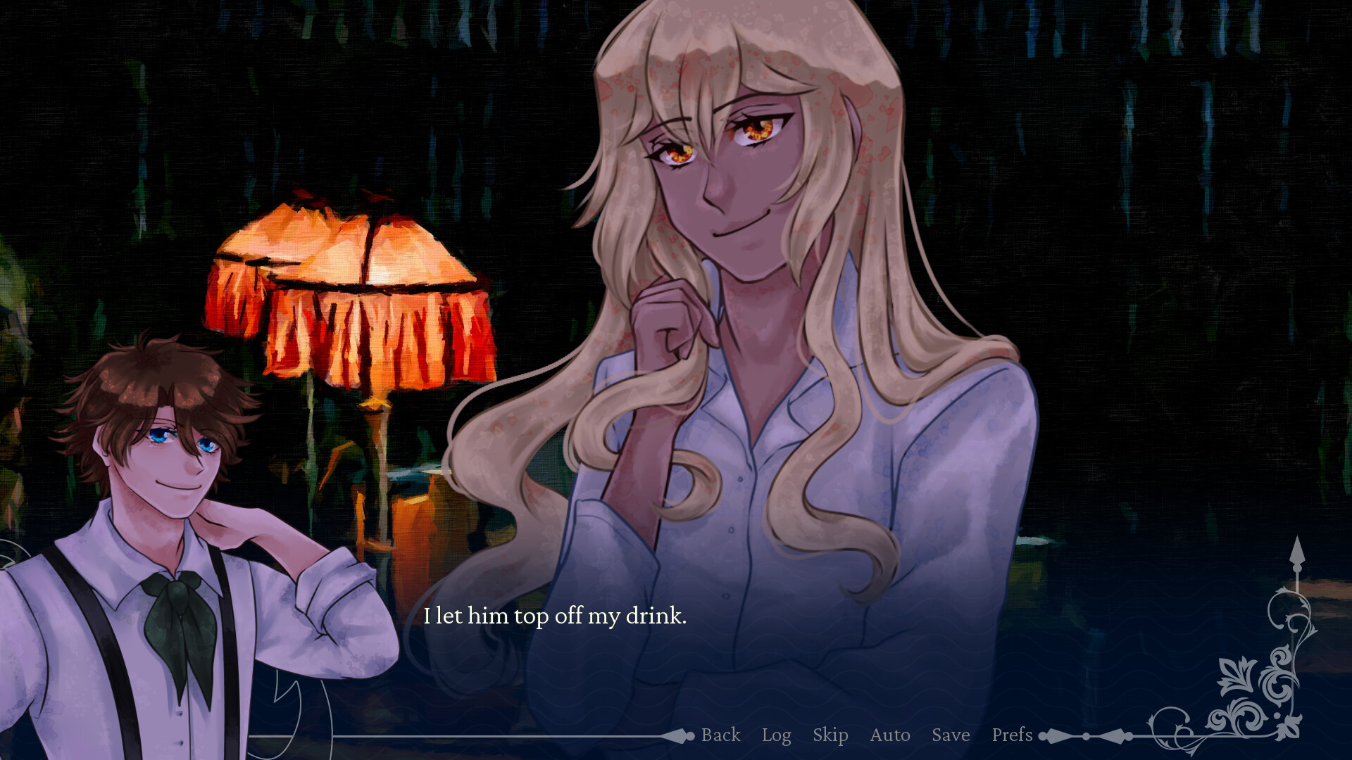 Crimson Waves on the Emerald Sea