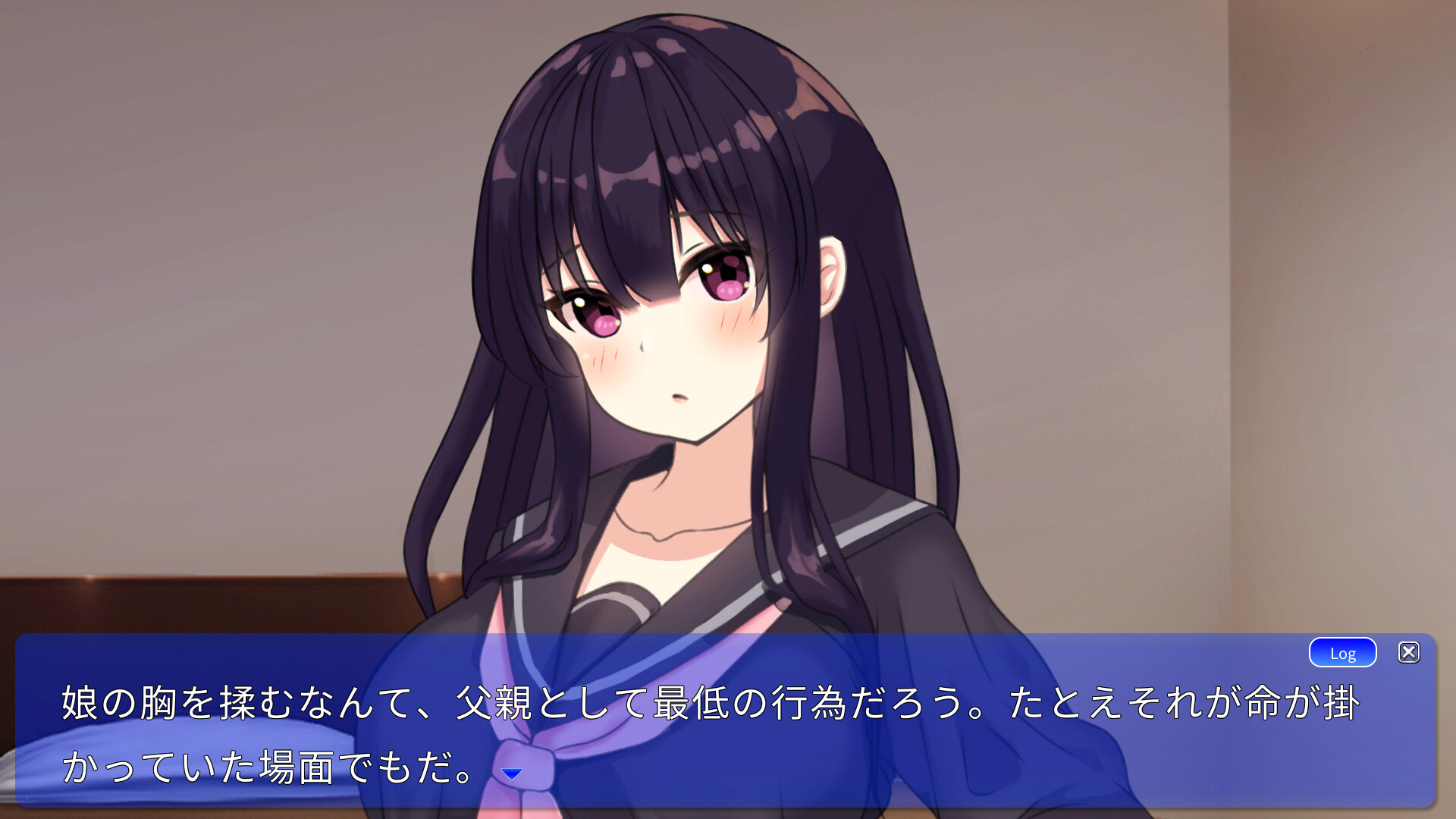 부녀와 밀실～섹스하지 않으면 나갈 수 없는 방에서 반항기 딸과 엣치하는 Live2D 만지기 SLG～