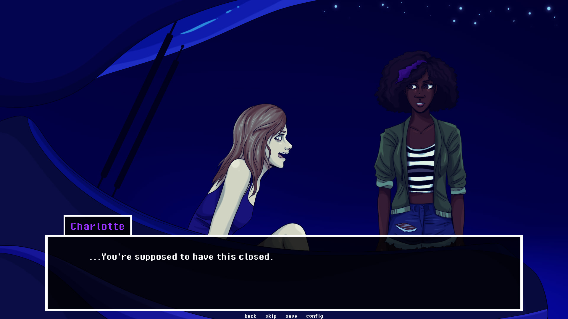 rest: in a dark room