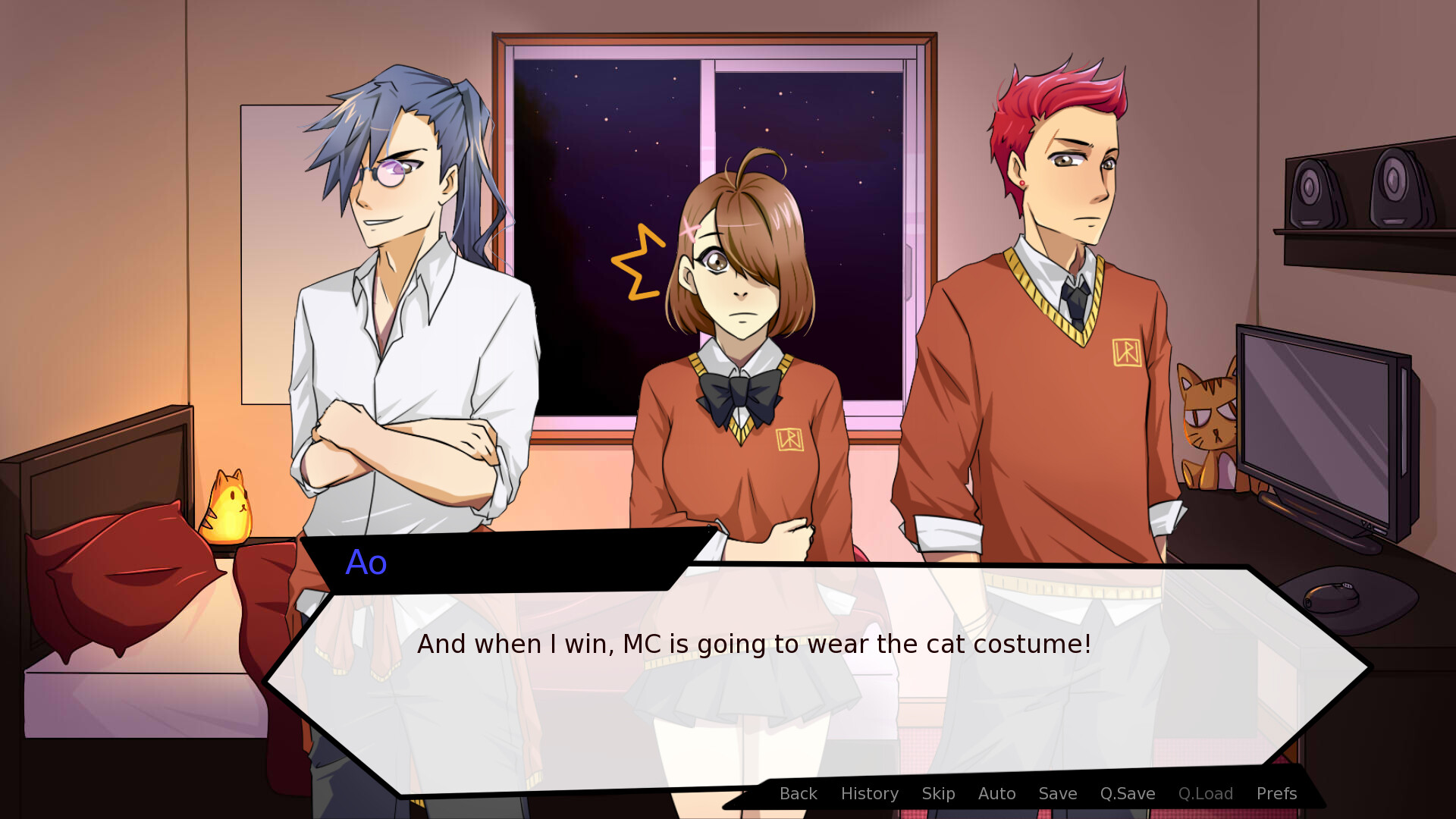 I'm a love interest in my childhood friend's Halloween story