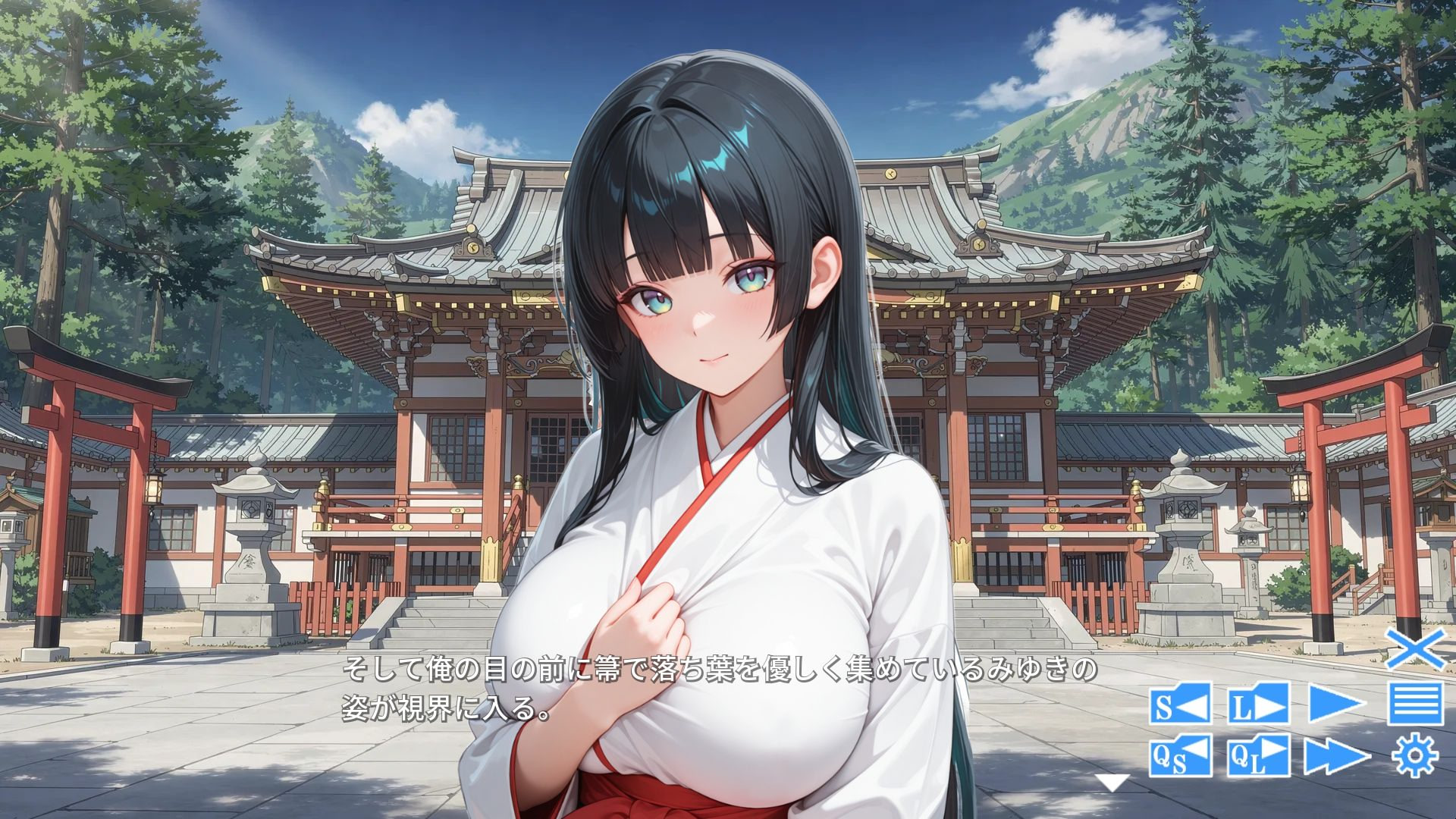 でか乳巫女と巨乳シスター