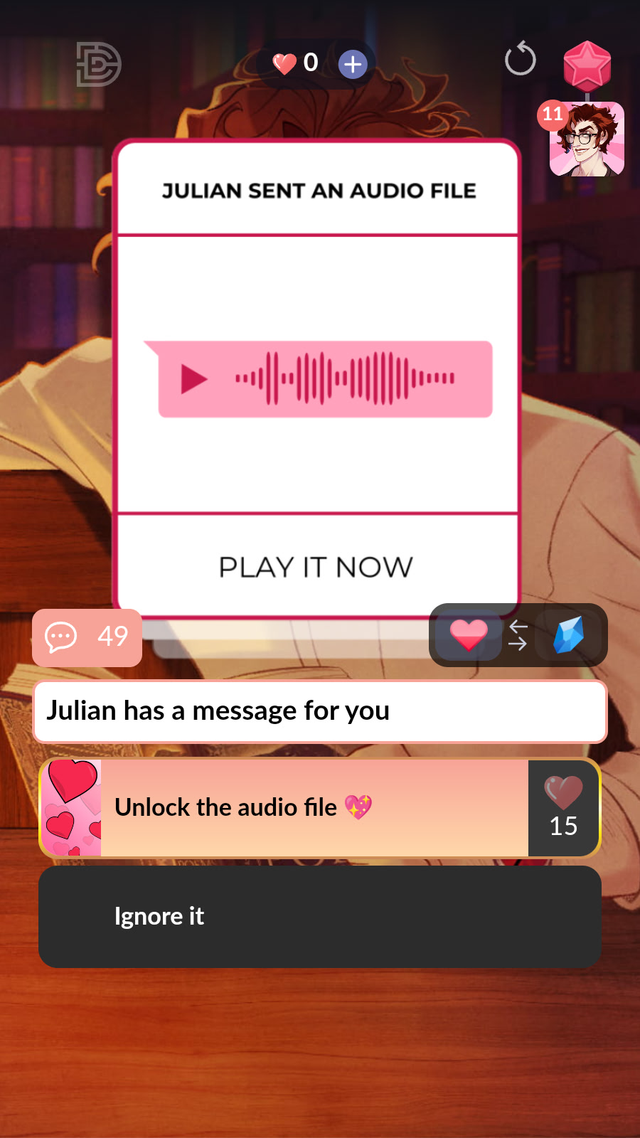 Modern Arcana: Texting Julian!