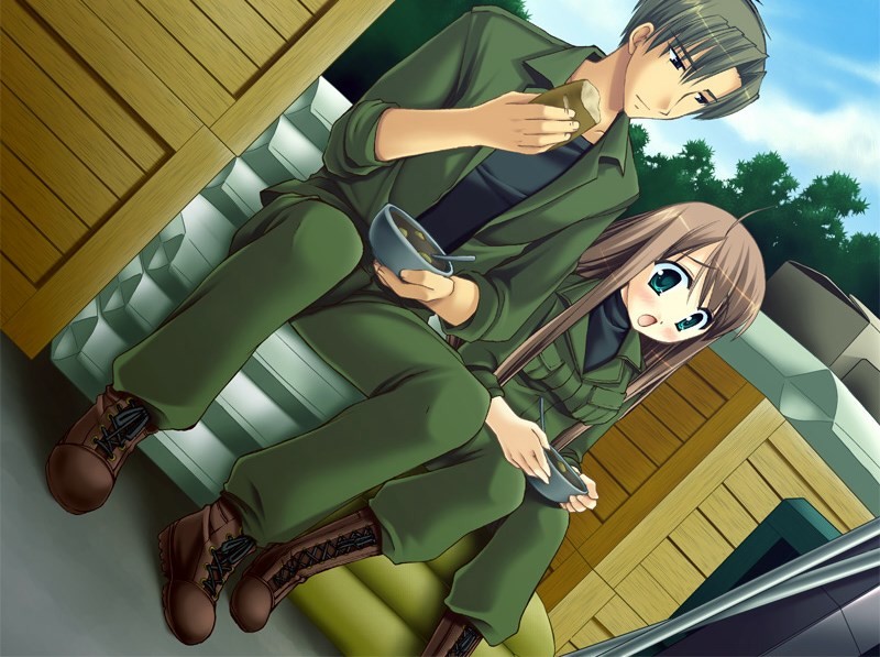 전장(센죠)에서 소녀는 몸을 던진다