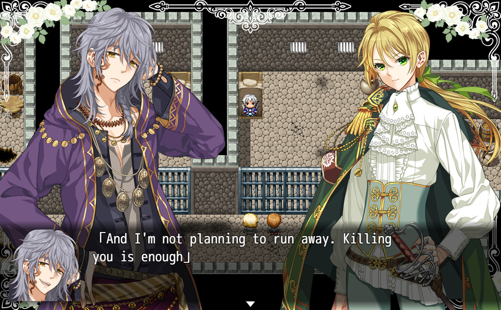 검이 꽃에 잠길 때