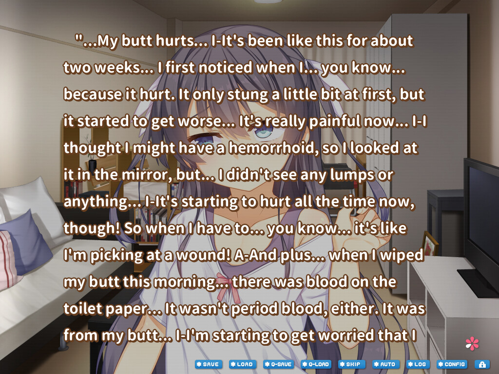 여동생이 치질에 걸려서 좌약을 넣어준 건