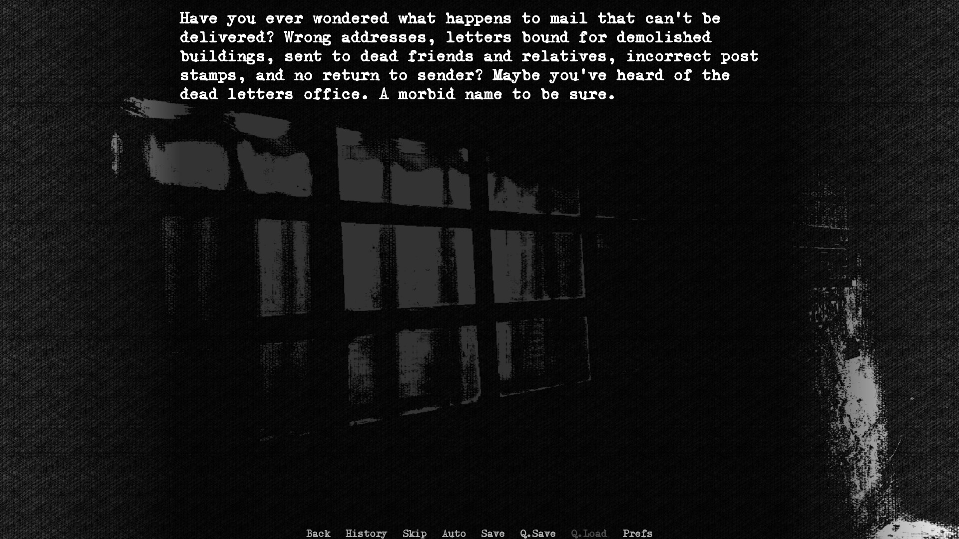 A Trick and a Treat: Dead Letters (and one other)