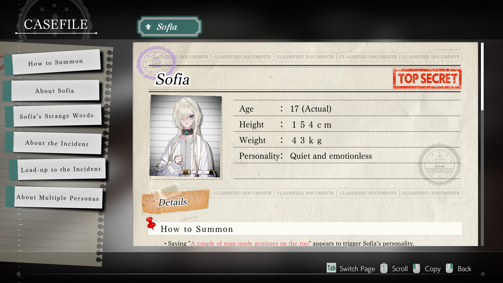 Sofia in Exchange for Lies