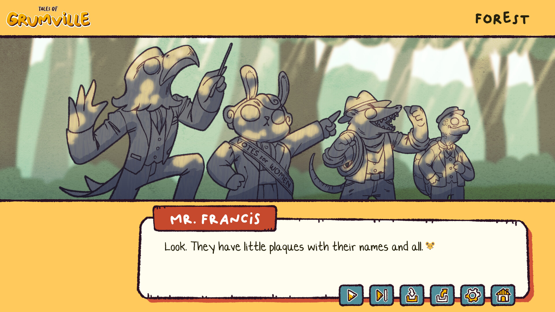 Tales of Grumville: A Legendary Pie and A Nameless Statue