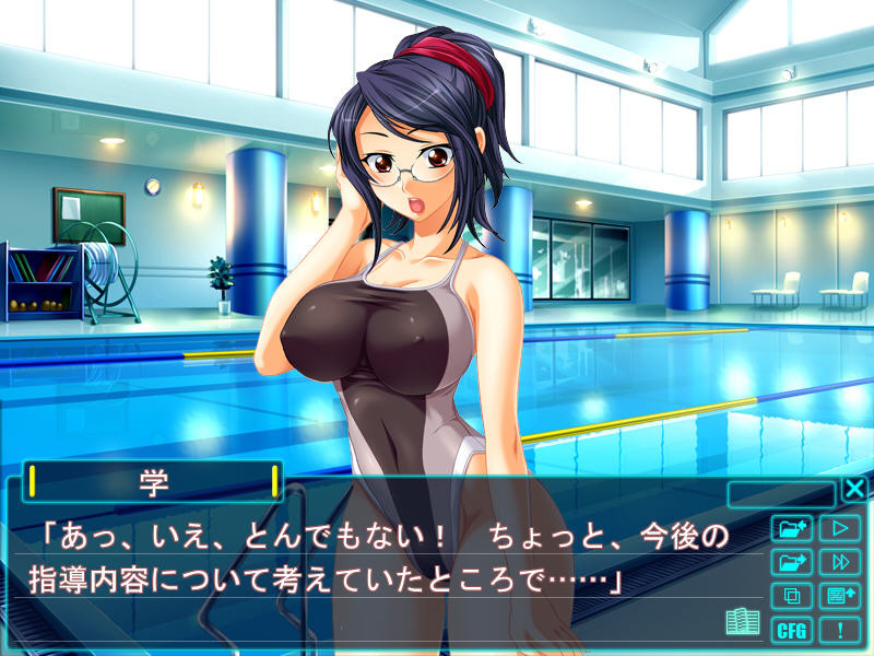 수영 조교사～모녀 수치 레슨