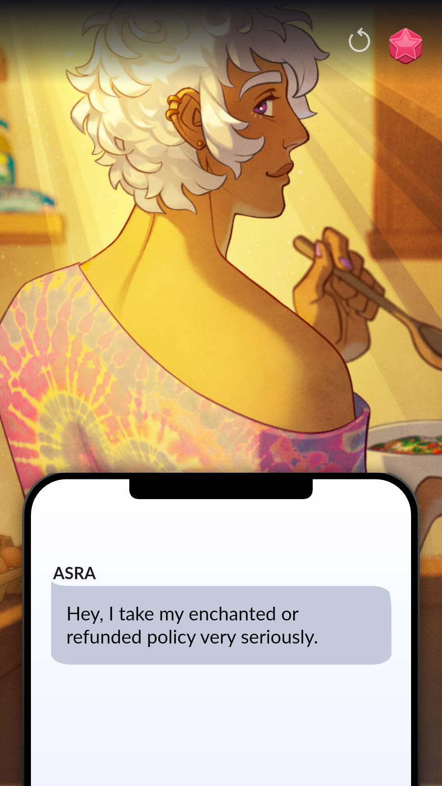 Modern Arcana: Texting Asra!