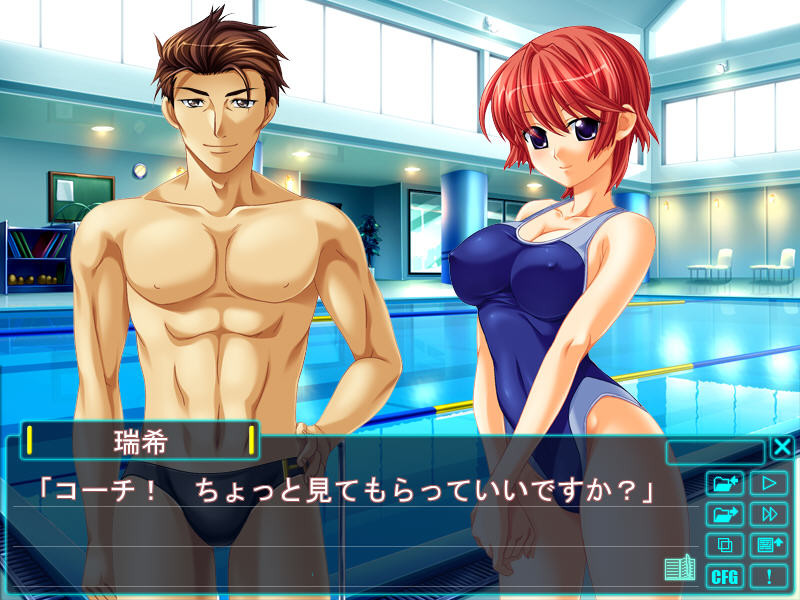 수영 조교사～모녀 수치 레슨