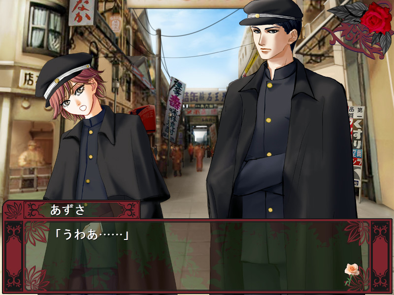 장미 나무에 장미 꽃 피고