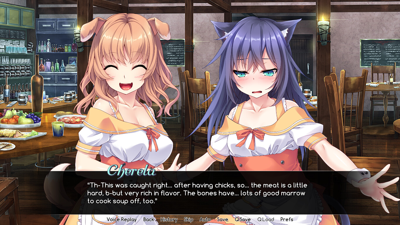 구해준 케모미미 소녀들과 꽁냥꽁냥 달라붙어 H하게 보내는 이세계 패밀리 레스토랑 번성기