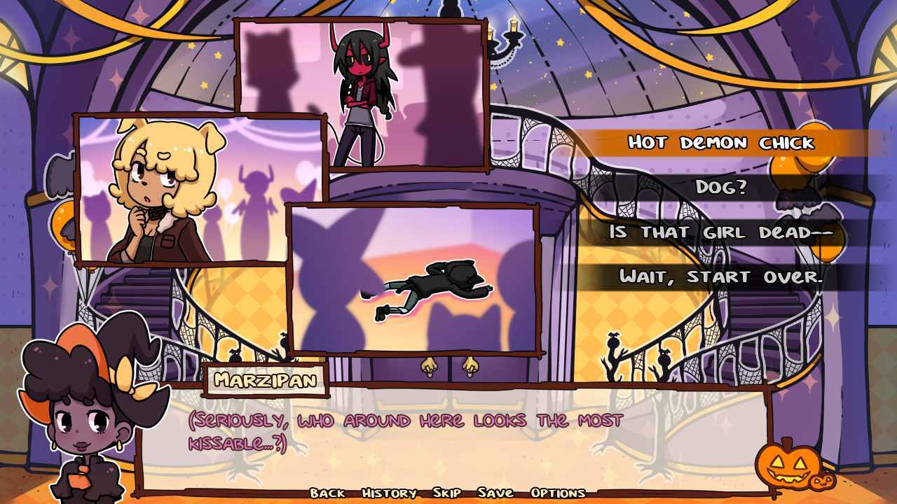 First Kiss at a Spooky Soiree