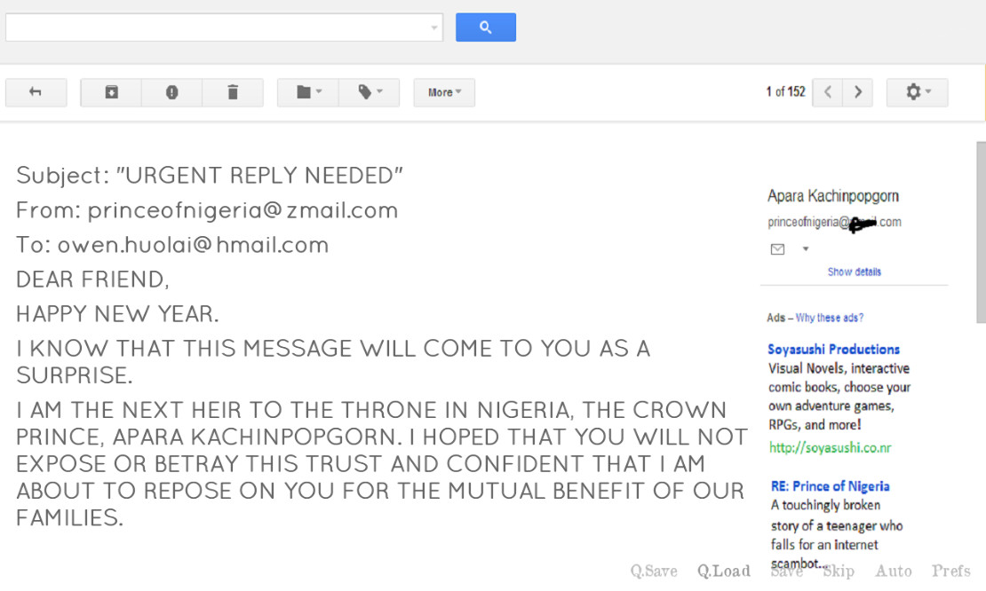 RE: Prince of Nigeria