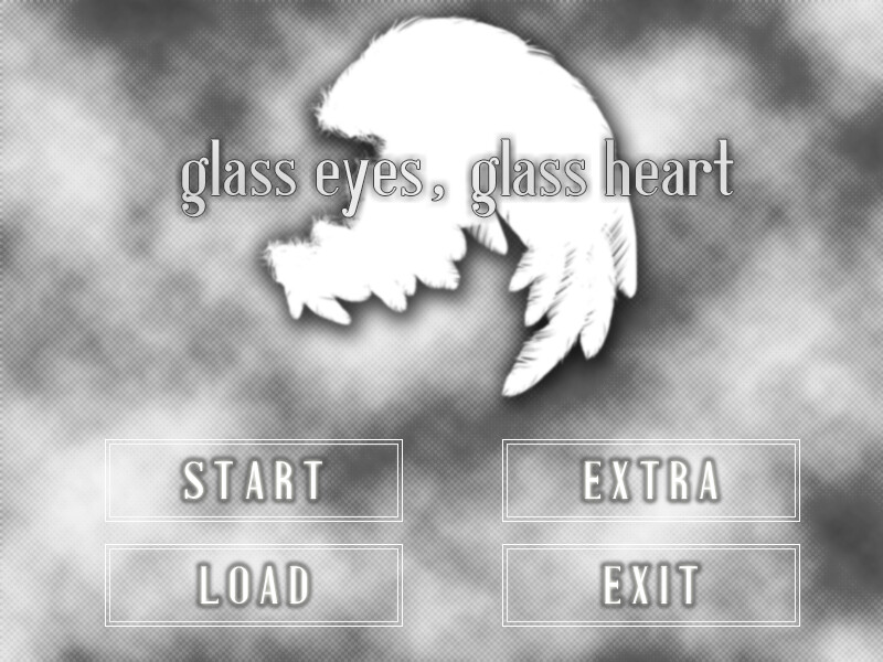 glass eyes, glass heart