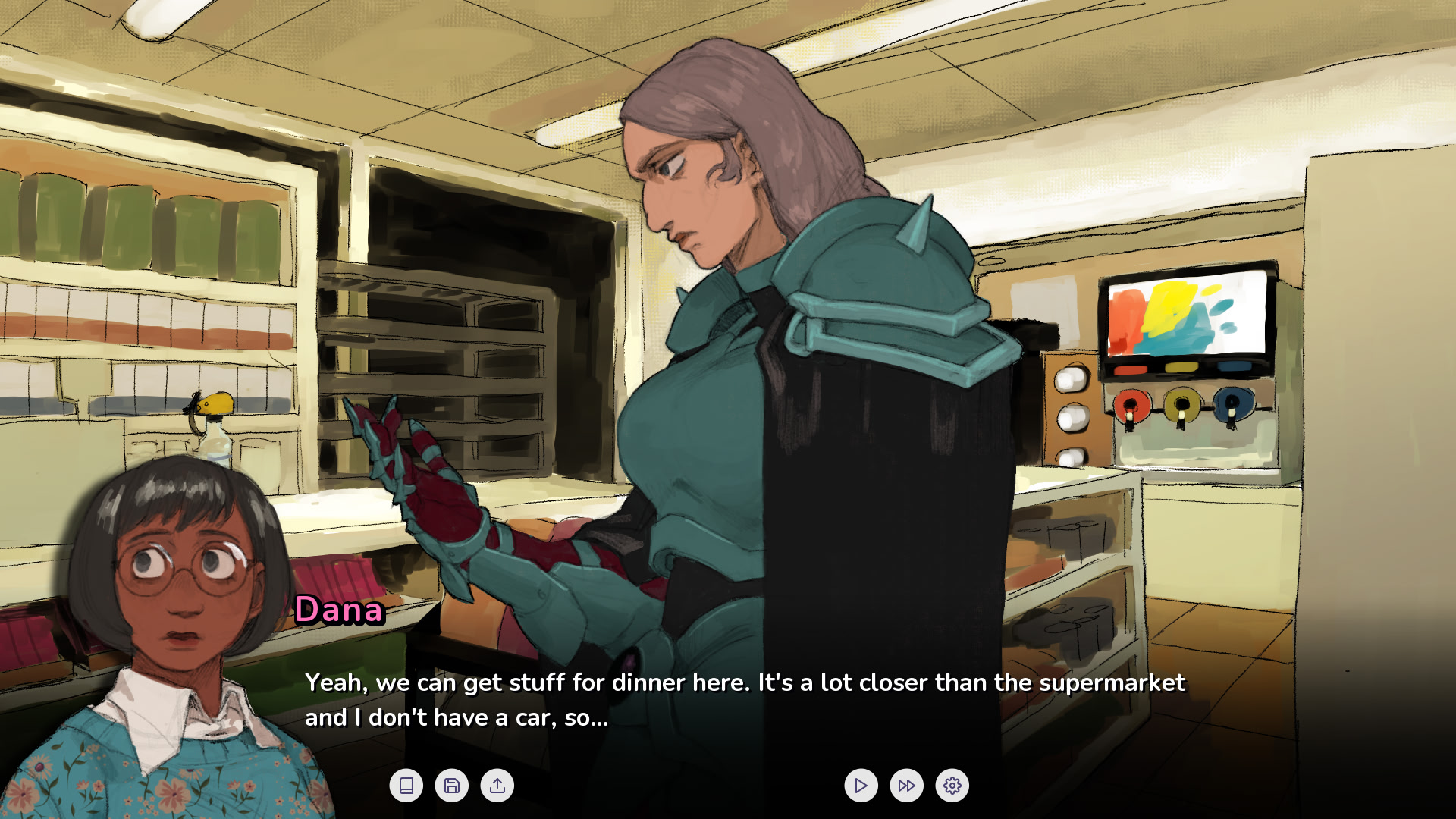 taking my Dark Knight Girlfriend to the corner store