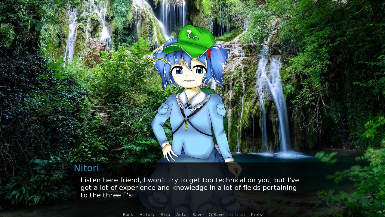 Nitori Kawashiro Offers You Advice In Exchange For Cucumbers And Eats The Cucumbers