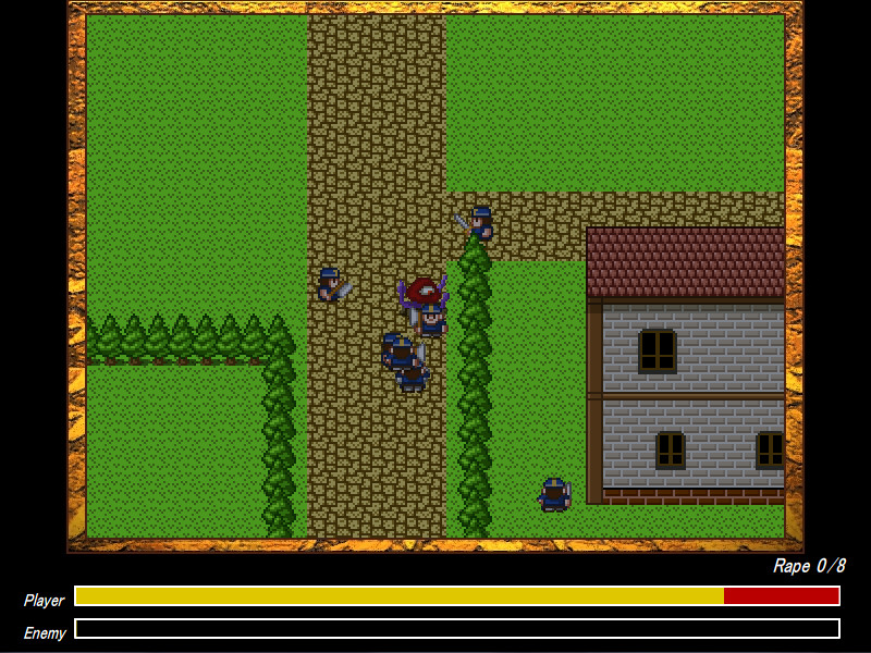 촉수가 되어 마을을 습격하고 여자아이를 능욕하는 게임