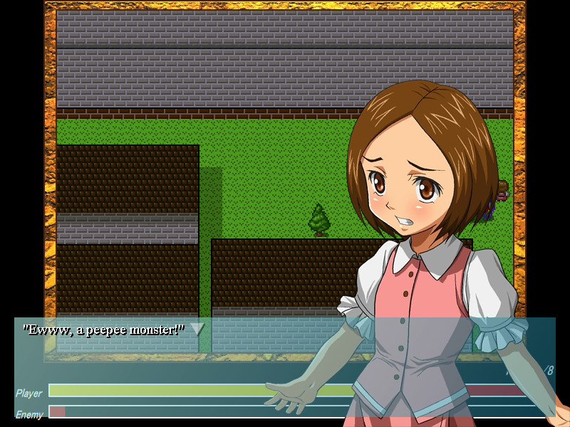 촉수가 되어 마을을 습격하고 여자아이를 능욕하는 게임