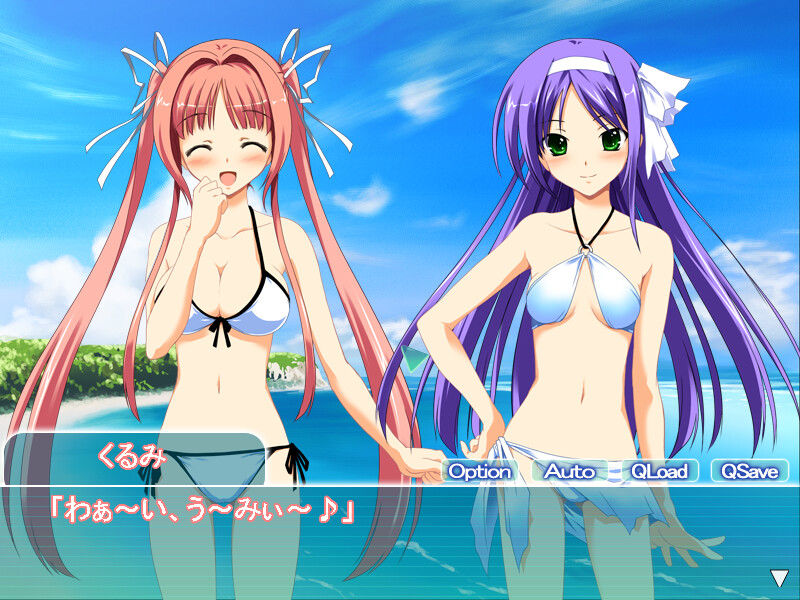 쿠루쿠리 수영복 소녀。