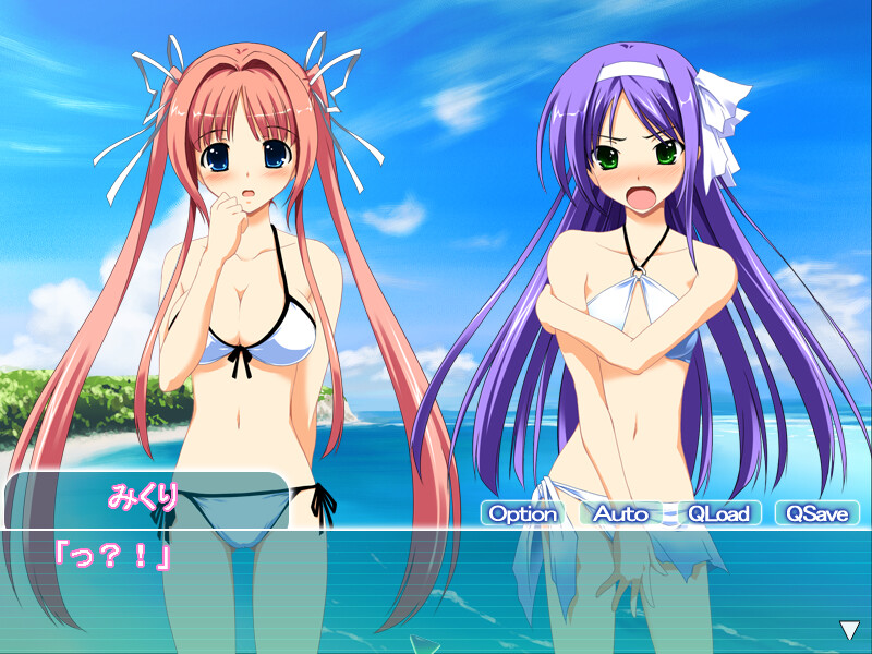 쿠루쿠리 수영복 소녀。