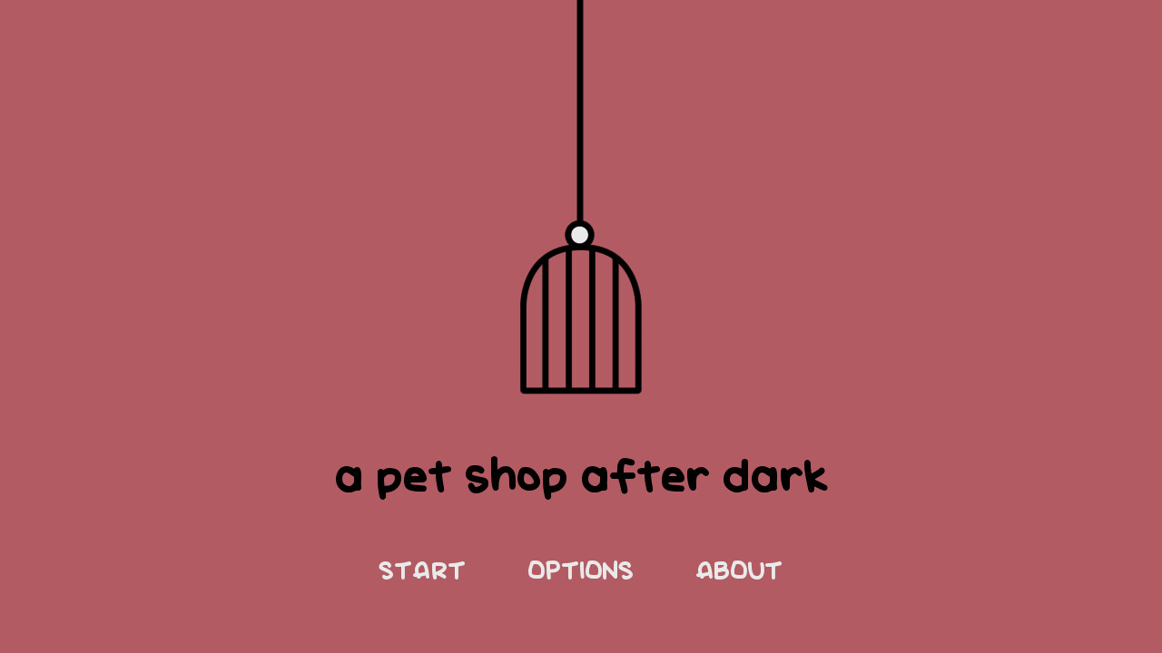 a pet shop after dark