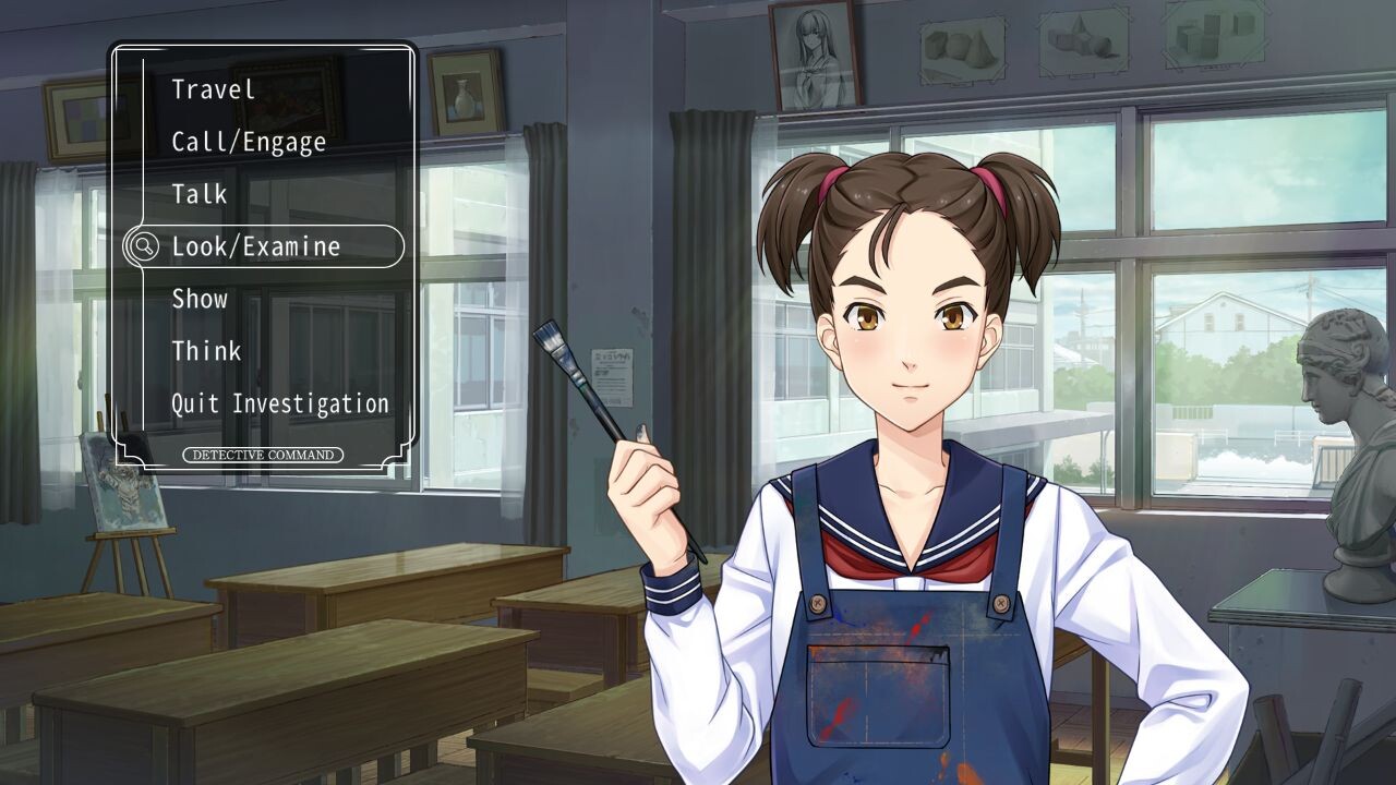 패미컴 탐정 클럽 PartII 뒤에 서 있는 소녀