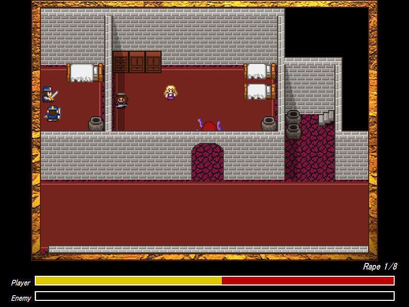 촉수가 되어 마을을 습격하고 여자아이를 능욕하는 게임