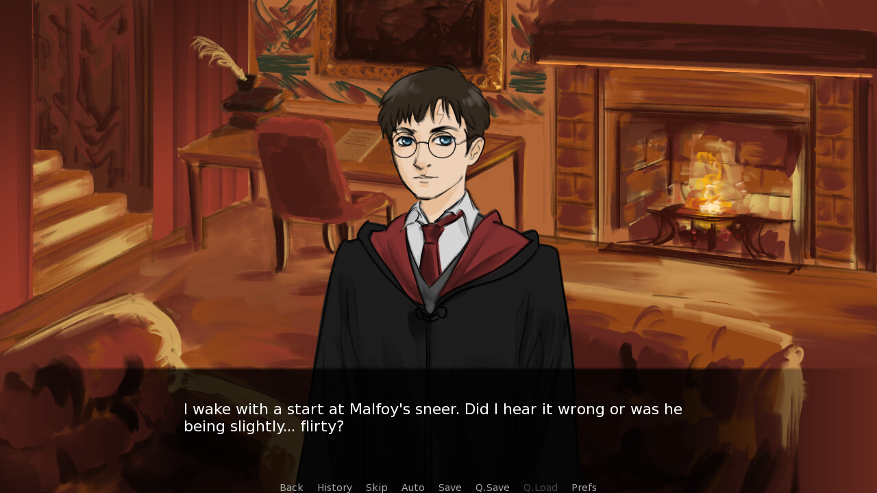 Harry Potter and the NLP Generated Visual Novel