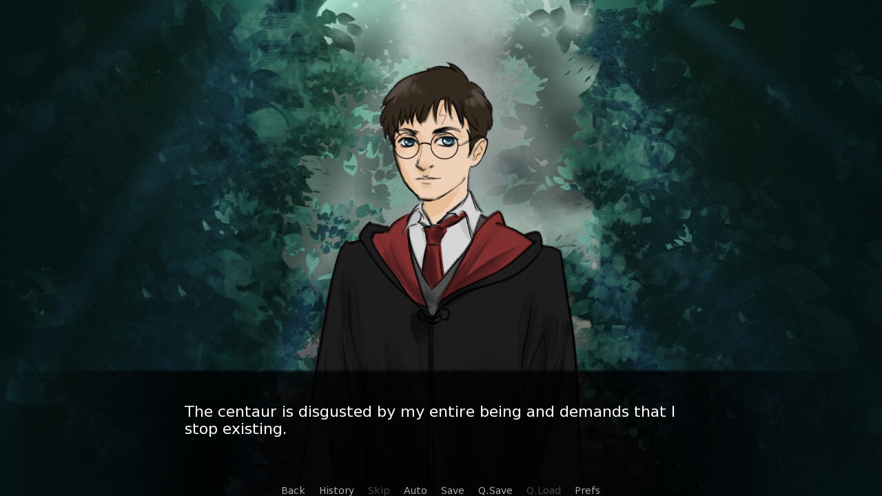 Harry Potter and the NLP Generated Visual Novel