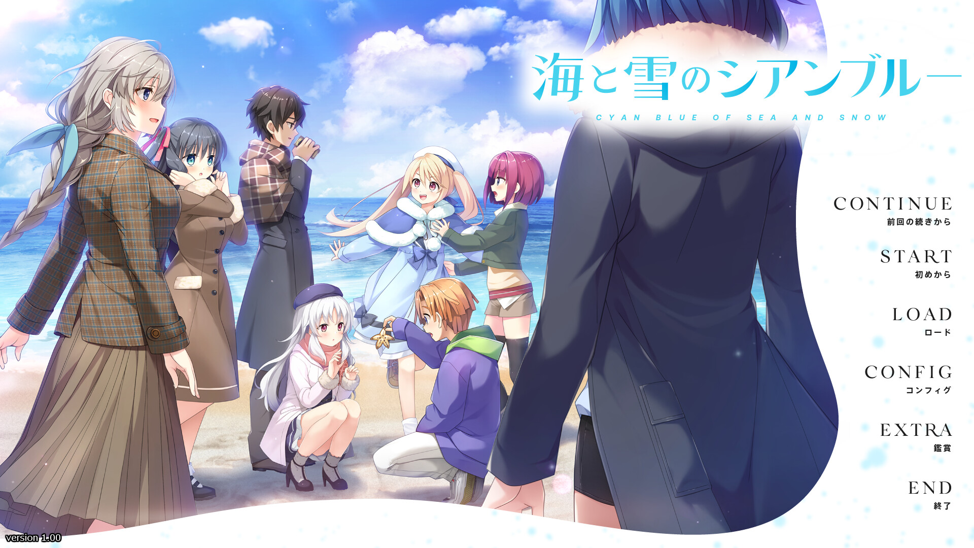 바다와 눈의 시안 블루