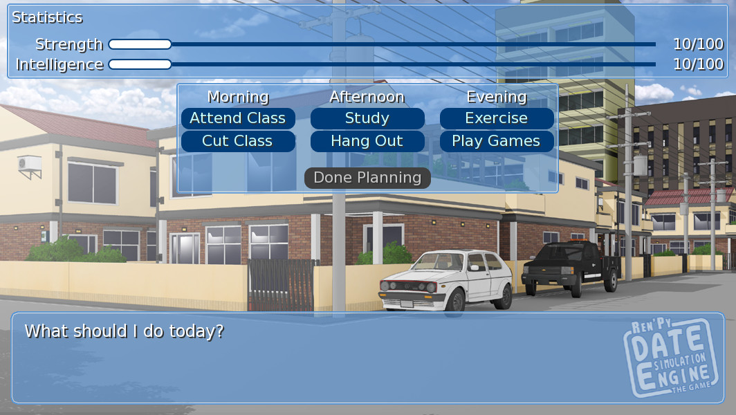 Renpy Date Simulation Engine - The Game