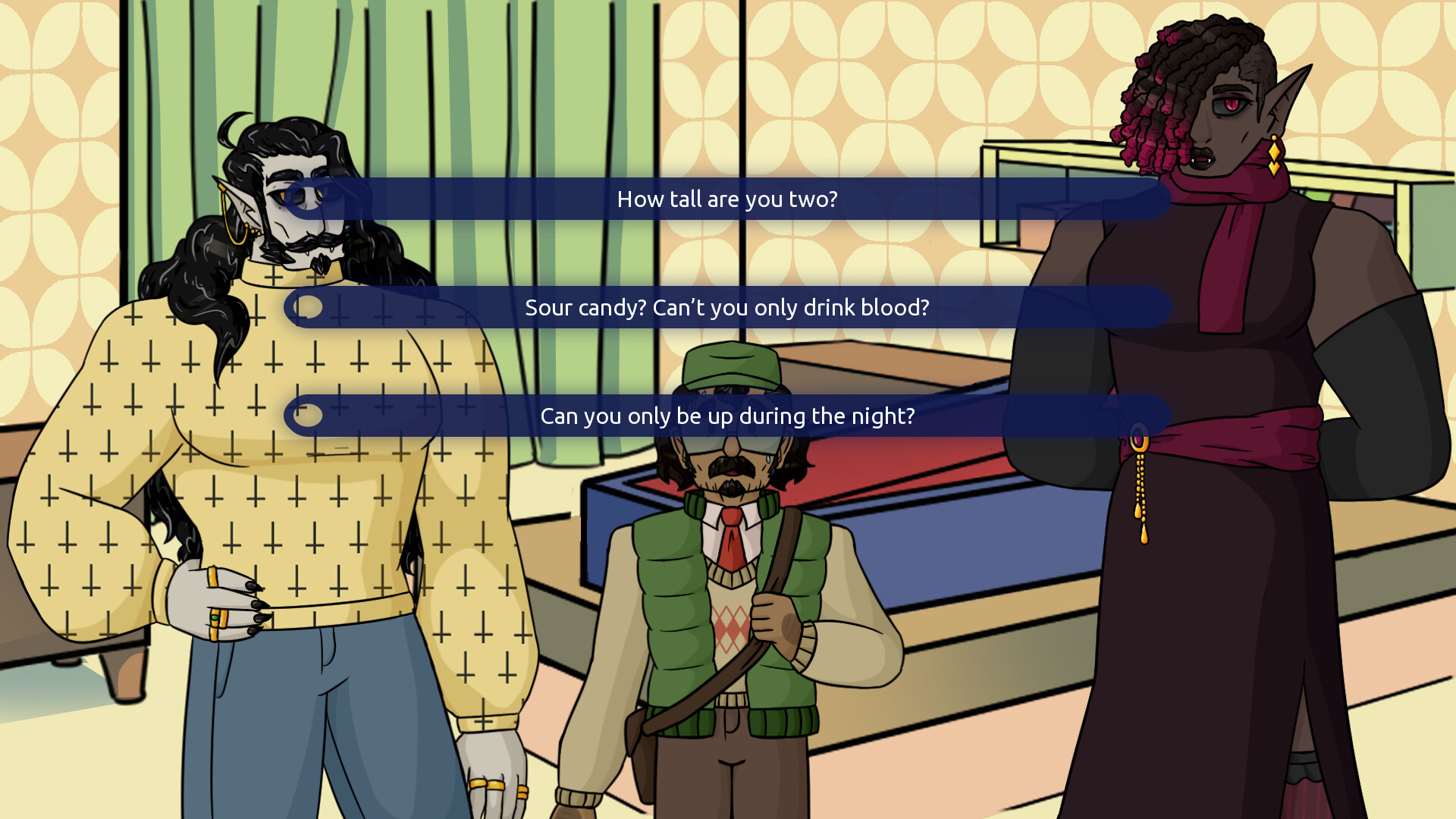 Panicked and Surrounded by Hot Vampires