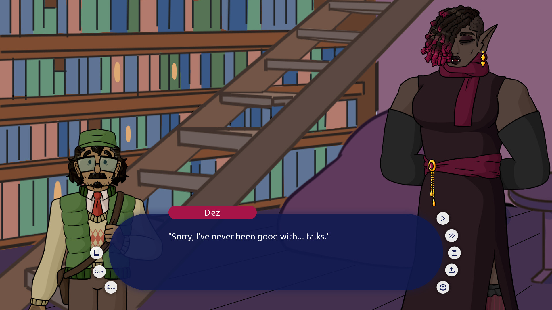 Panicked and Surrounded by Hot Vampires